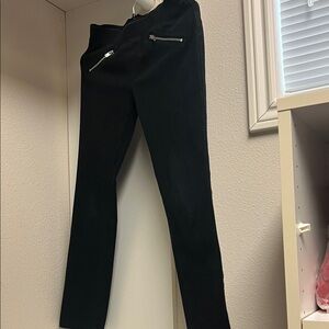Gymboree Black Leggings with Silver Accents